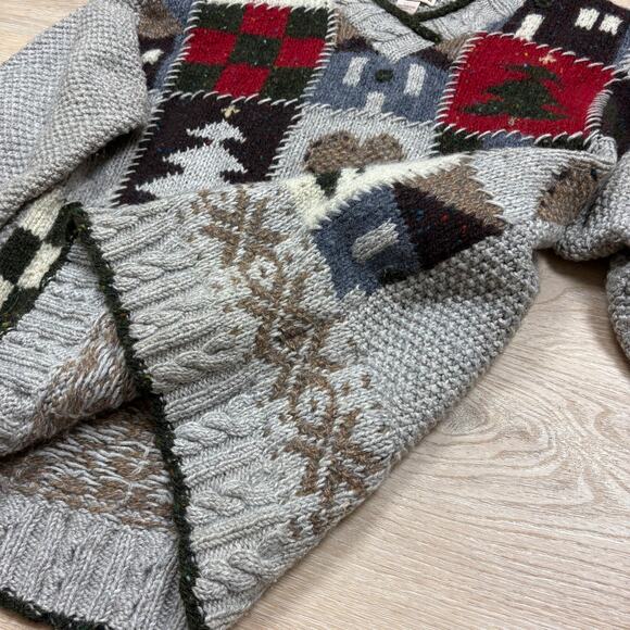 Vintage Woolrich Patchwork Wool Sweater Women’s S‎ - Picture 2 of 5